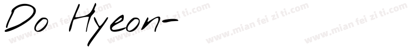 Do Hyeon字体转换